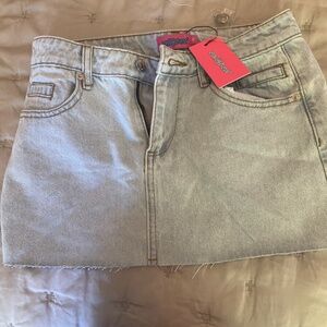 Edikted Jessie Denim Mini Skirt